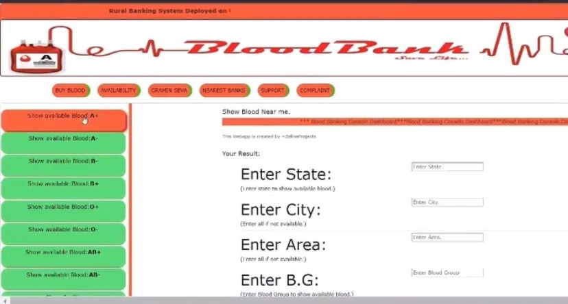 Blood Banking Micro Services Applicaton