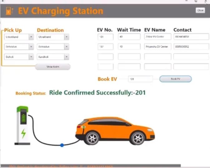 EV Charging Station Booker