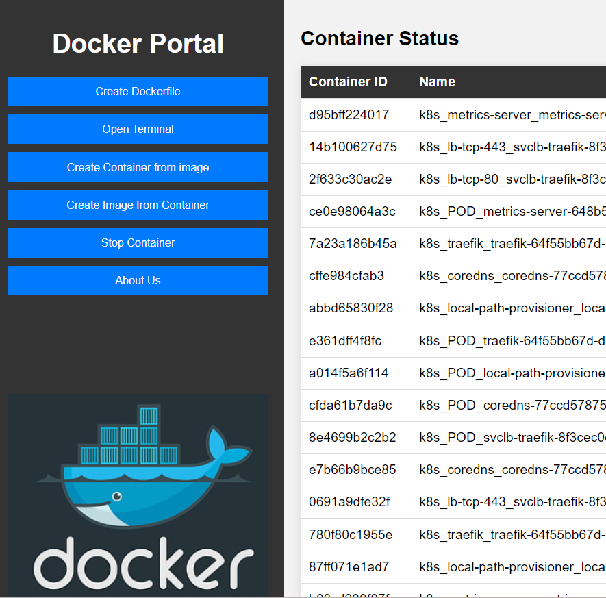 DockerFile Automation Portal